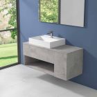 Hangend design badkamermeubel met wastafel in moderne stijl - Pistillo Viadurini