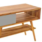 Geregenereerde teak grijze badkamerkast met grijze lade - Benoit Viadurini