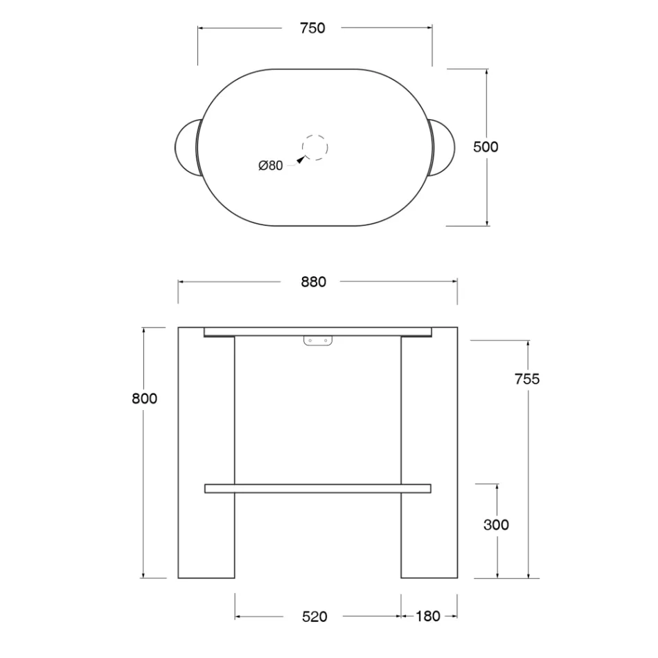 Keramische badkamerkast in verschillende kleuren, gemaakt in Italië - Girl Viadurini