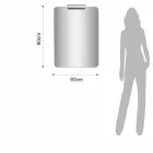 Modern hangend badkamermeubel met gootsteenplank en designspiegel - Michele Viadurini