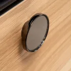 100 cm wandcloset voor de badkamer in 8 mm gehard glas en Europees eikenhout - Excelsior Viadurini