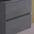 Hangend badkamermeubel met ronde wastafel, modern design - Dumbo Viadurini