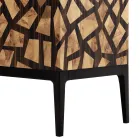 Grilli Zarafa 2-deurs design barkast gemaakt in Italië in ebbenhout Viadurini