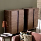 Designkast in 2A Grilli massief hout York made in Italy Viadurini