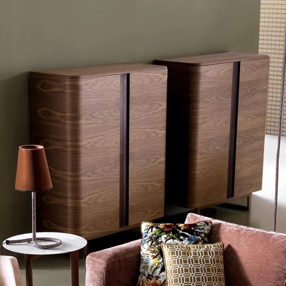 Designkast in 2A Grilli massief hout York made in Italy Viadurini