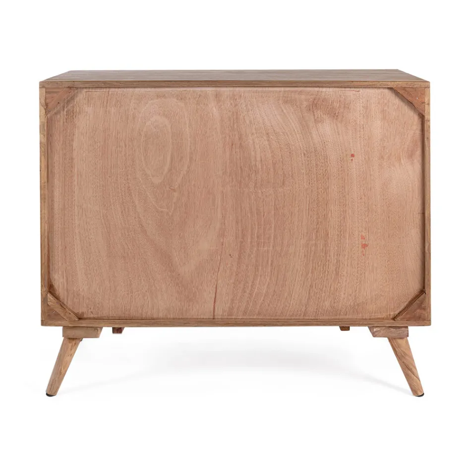 Sheesham Design houten ladekast 3 lades Homemotion - Fregene Viadurini