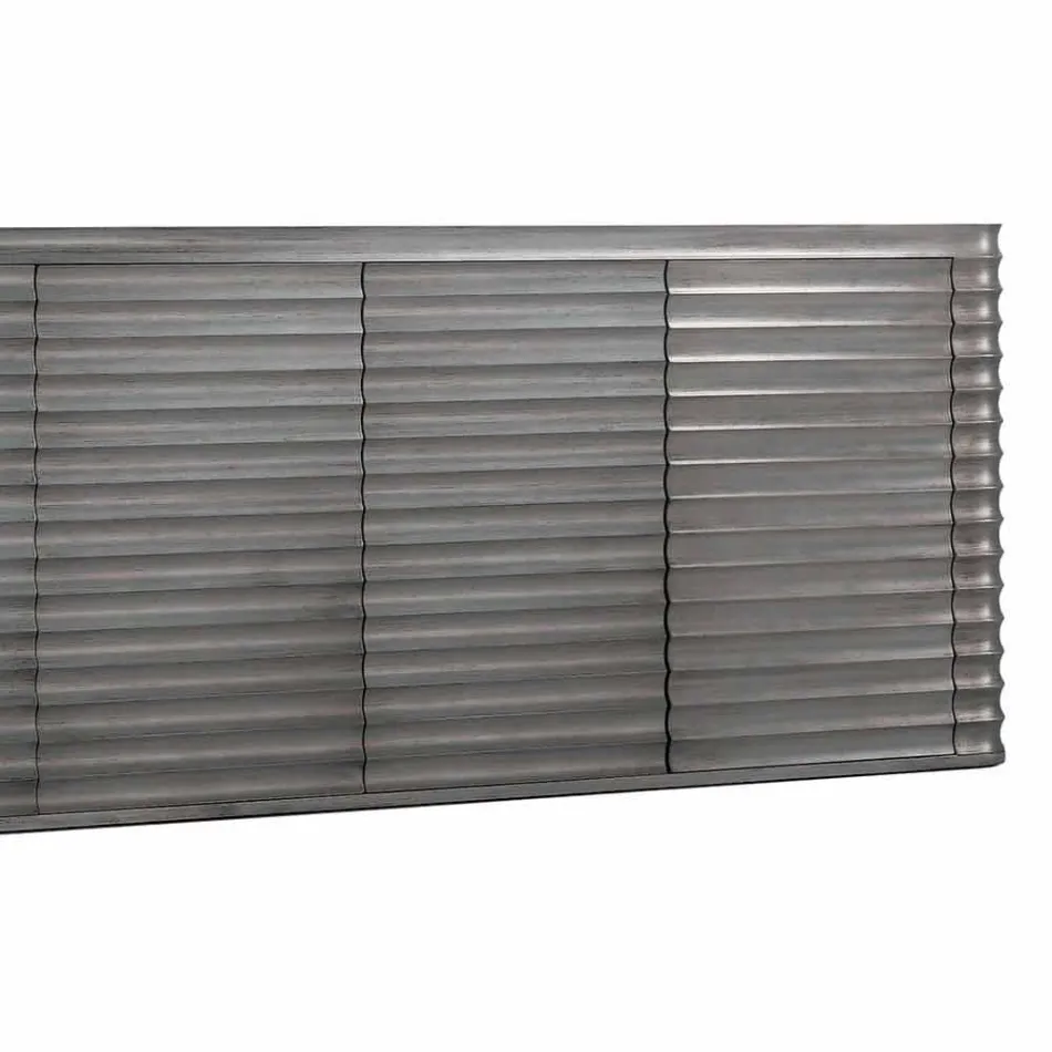 Mobile met 4 houten deuren gegoten ontwerp, L230xP49 cm, Dana Viadurini