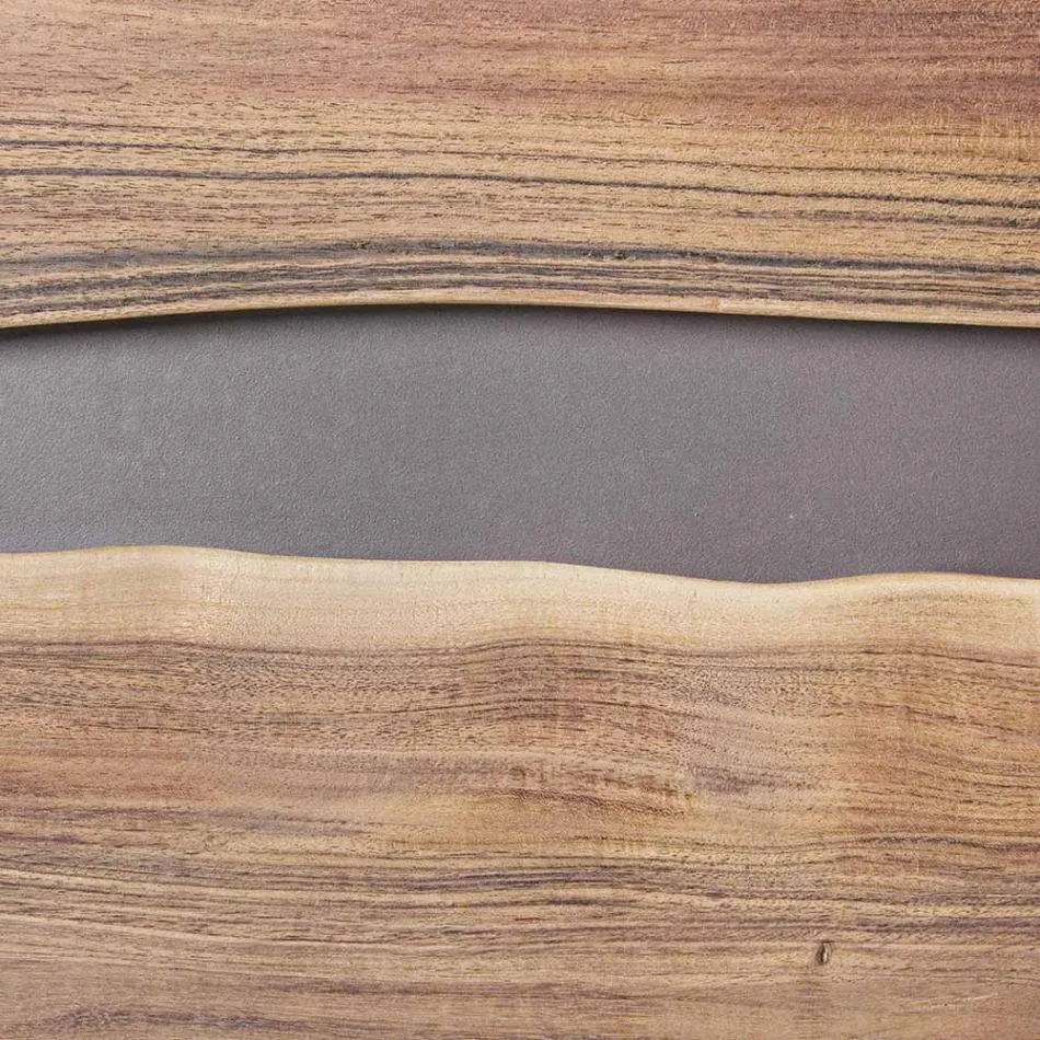 Verrijdbaar dressoir 4 deuren Acaciahout Naturalistic Homemotion - Maramero Viadurini