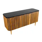 Handgemaakt badkamermeubel van massief teak en mahonie - Heliconia Viadurini