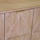 Binnenkast met 4 deuren met MDF fineer en grenen poten - Tempesta Viadurini