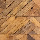 Zwart metalen woonkamer kast met 3 houten laden - Wreck Viadurini