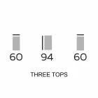 Designmeubilair in hout met ronde planken in Gres Made in Italy - Aspide Viadurini