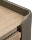 Kast in dennenhout en grijs ijzer met 3 laden en 2 deuren - Cooper Viadurini