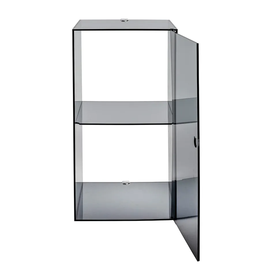 Badkamerkastje van plexiglas voor wandmontage, verkrijgbaar in 4 kleuren, gemaakt in Italië - Ligea Viadurini