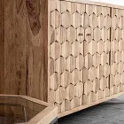 Meubels Dressoir in Sheesham Wood Design met 4 deuren Homemotion - Fregene Viadurini