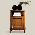 Klassieke houten telefoonhouder met deur Made in Italy - Richard Viadurini