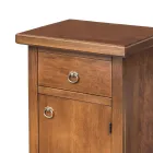 Telefoonkast van gepatineerd notenhout, gemaakt in Italië - Atunis Viadurini