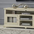 TV-meubel met 2 deuren en 3 open vakken Made in Italy - Ymir Viadurini
