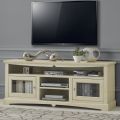 TV-meubel met 2 deuren en 3 open vakken Made in Italy - Ymir