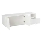 Tv-meubel met 2 deuren, een lade en een open vak Made in Italy - Popilio Viadurini