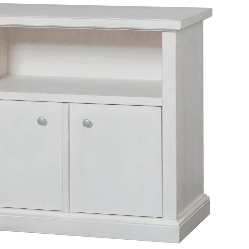 TV-meubel met open vak en 2 deuren Made in Italy - Alpan Viadurini