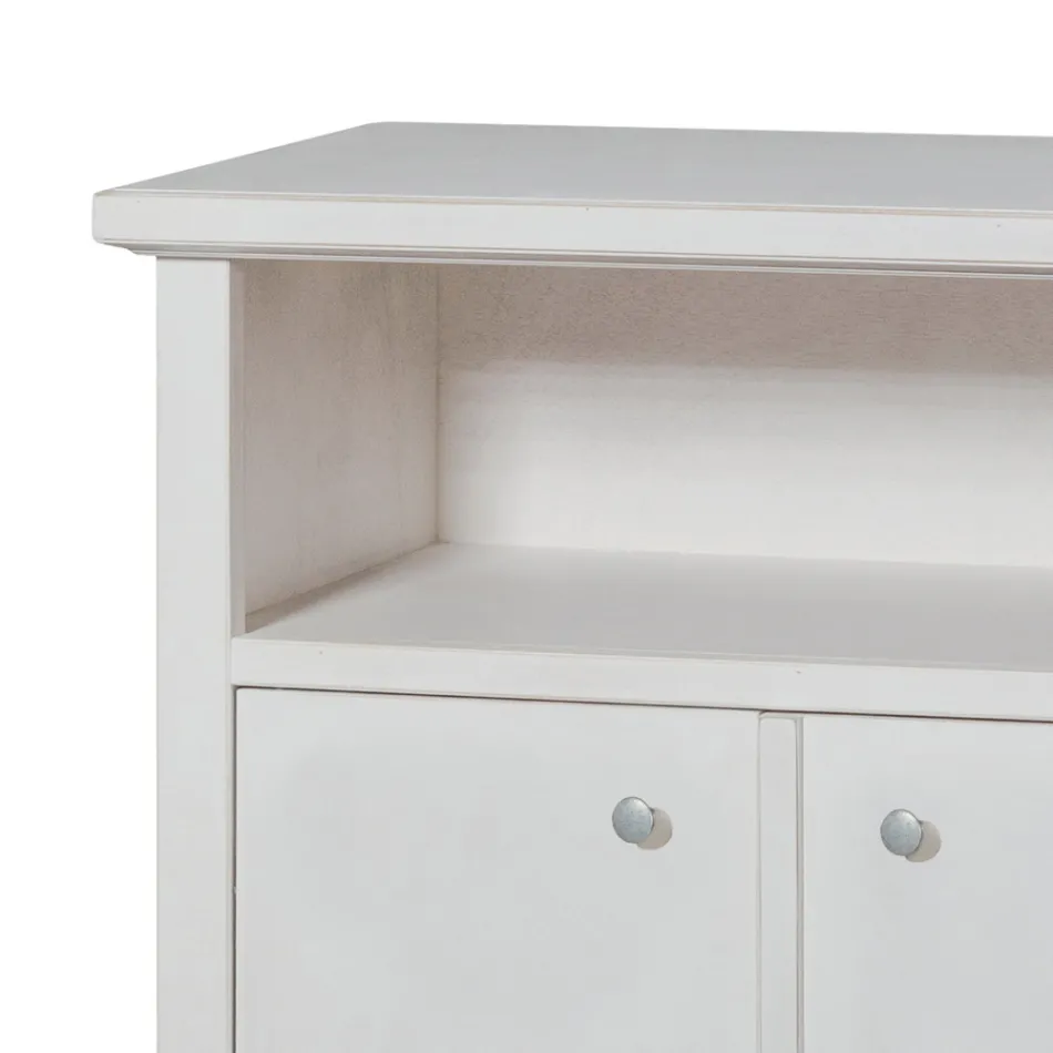 TV-meubel met open vak en 2 deuren Made in Italy - Alpan Viadurini