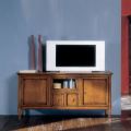 TV-meubel met klepvak in glas Made in Italy - Bomazi