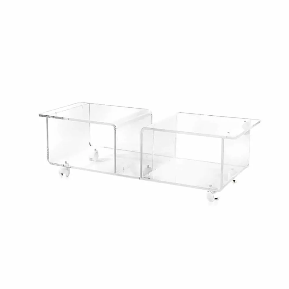 TV-meubel modern design plexiglas Wizard Double Viadurini