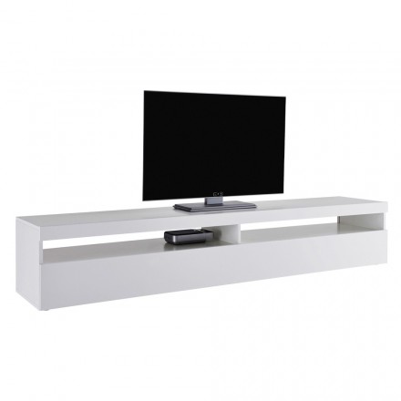 Tv-kast in wit hout of leisteen voor woonkamer 2 maten - Laurent Viadurini