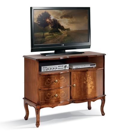 Tv-meubel in klassieke stijl gemaakt in Italië - Elegant Viadurini