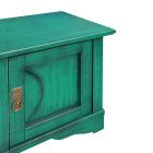 TV-meubel van gefineerd hout met verschillende afwerkingen Made in Italy - Purusha Viadurini