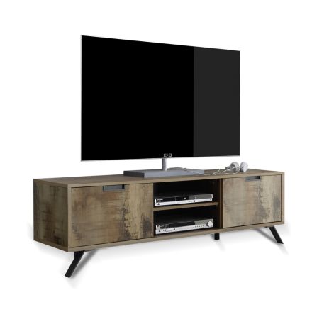 TV-meubel van gelamineerd hout met open vak Made in Italy - Carambola Viadurini