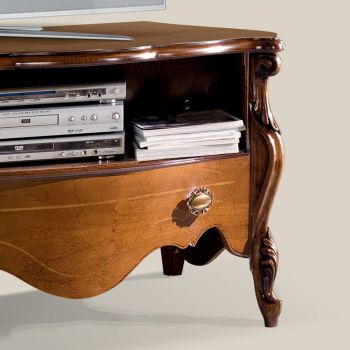 Bassano walnoten tv-meubel met lade Made in Italy - Commodo