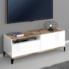 Tv-meubel in melamine met compartiment en lade Made in Italy - Florentino Viadurini