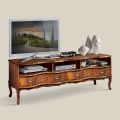 Klassiek houten tv-meubel met vakken en lades Made in Italy - Prince