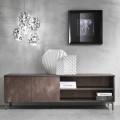 Modern tv-meubel twee deuren melamine hout gemaakt in Italië - Clemente
