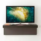 Hangende tv-standaard met satijnkristallen blad Gemaakt in Italië - Americio Viadurini