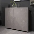 Multifunctionele draaikast met tv-standaard en geïntegreerde tafel Made in Italy - Illusione Viadurini