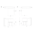 Multifunctionele draaikast met tv-standaard en geïntegreerde tafel Made in Italy - Illusione Viadurini