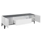 Mobiele tv in melamine 2 kamers en 1 lade Made in Italy - Florentino Viadurini