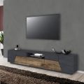 Melamine tv-meubel met lade en extern compartiment Made in Italy - Marciano