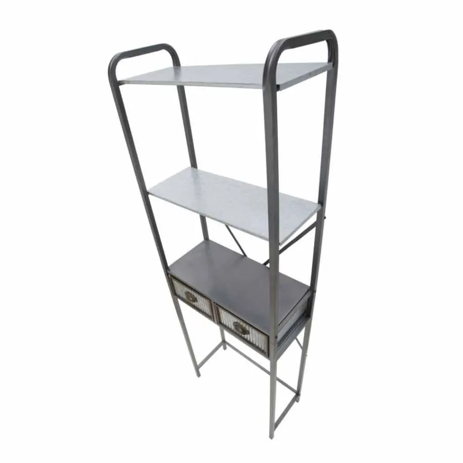 Modern design industrieel ijzeren badkamermeubel - Pome Viadurini