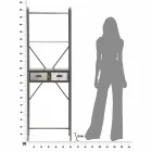 Modern design industrieel ijzeren badkamermeubel - Pome Viadurini