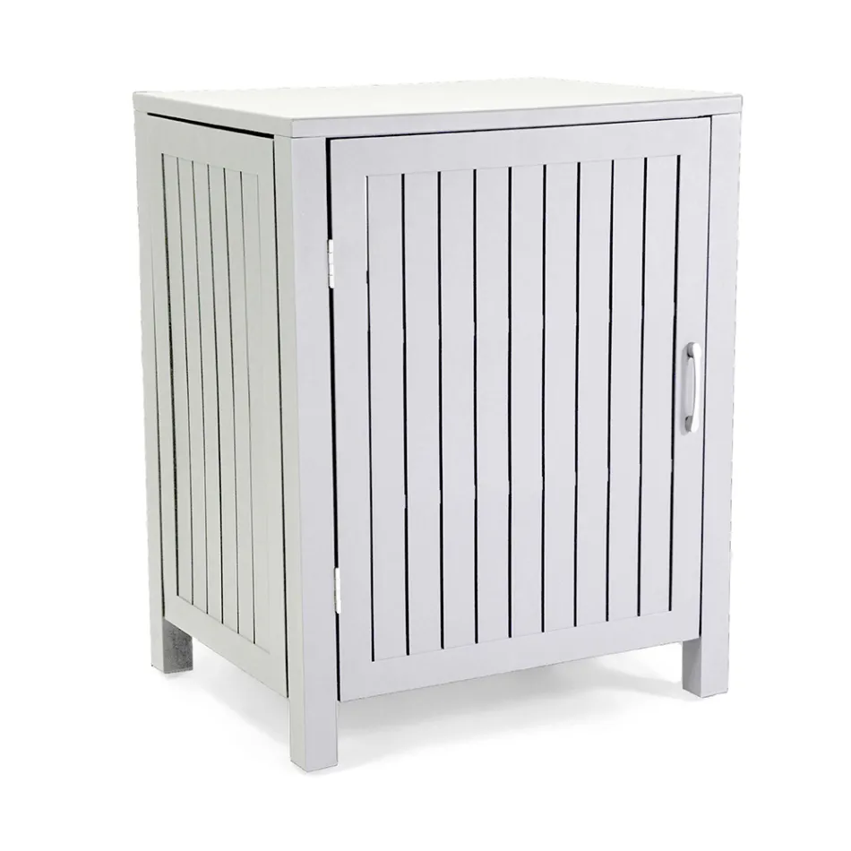 Buitenkast in aluminium met 1 deur in verschillende afwerkingen - Hotel Viadurini