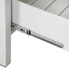 Buitenkast in aluminium met 2 laden in verschillende afwerkingen - Hotel Viadurini