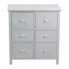 Binnenkast van hout met 6 laden - Kwal Viadurini