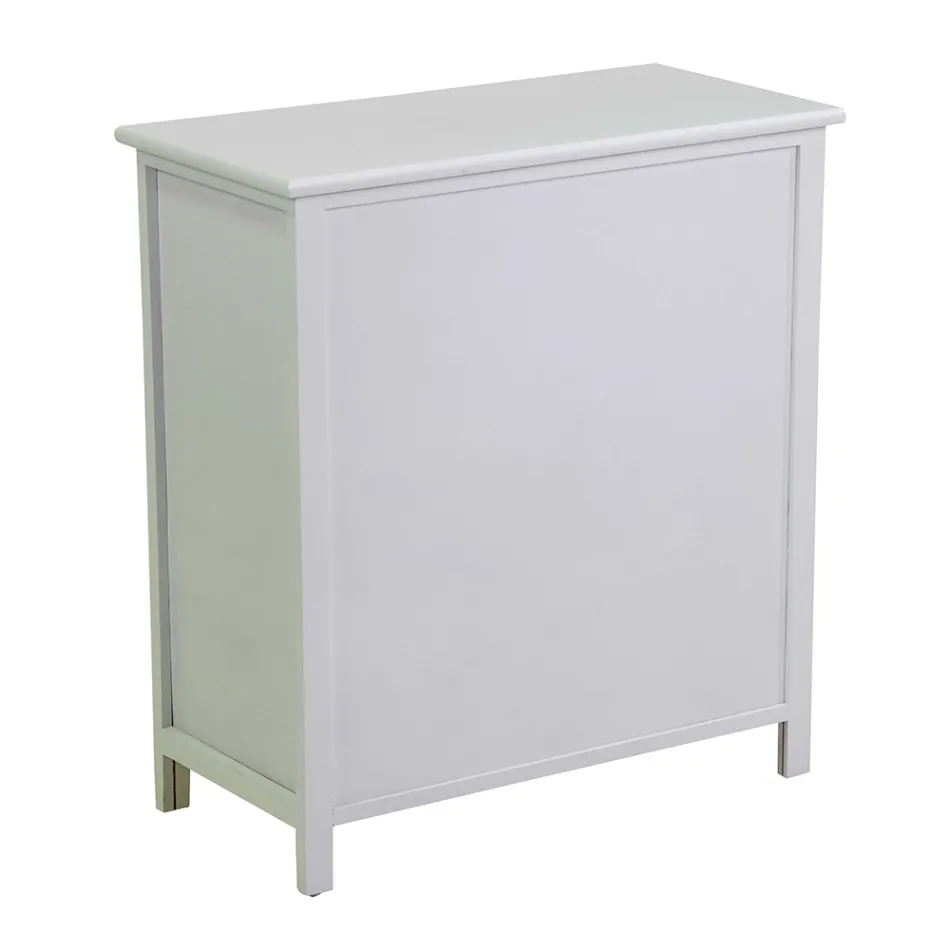 Binnenkast van hout met 6 laden - Kwal Viadurini