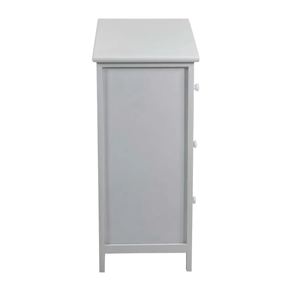 Binnenkast van hout met 6 laden - Kwal Viadurini