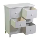 Binnenkast van hout met 6 laden - Kwal Viadurini