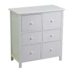 Binnenkast van hout met 6 laden - Kwal Viadurini